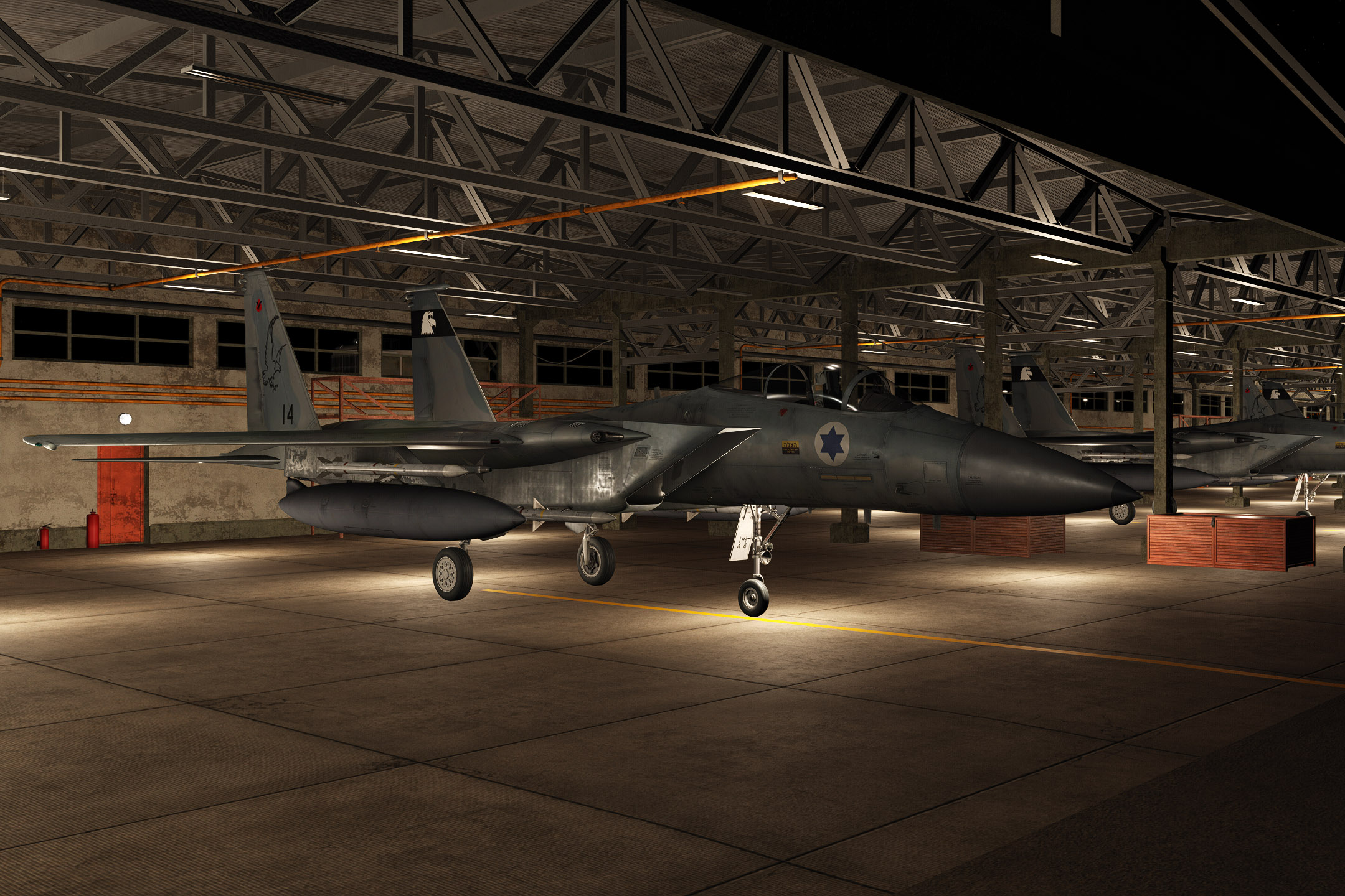 Operation Iron Hail Night time runway strike (single pilot/multicrew