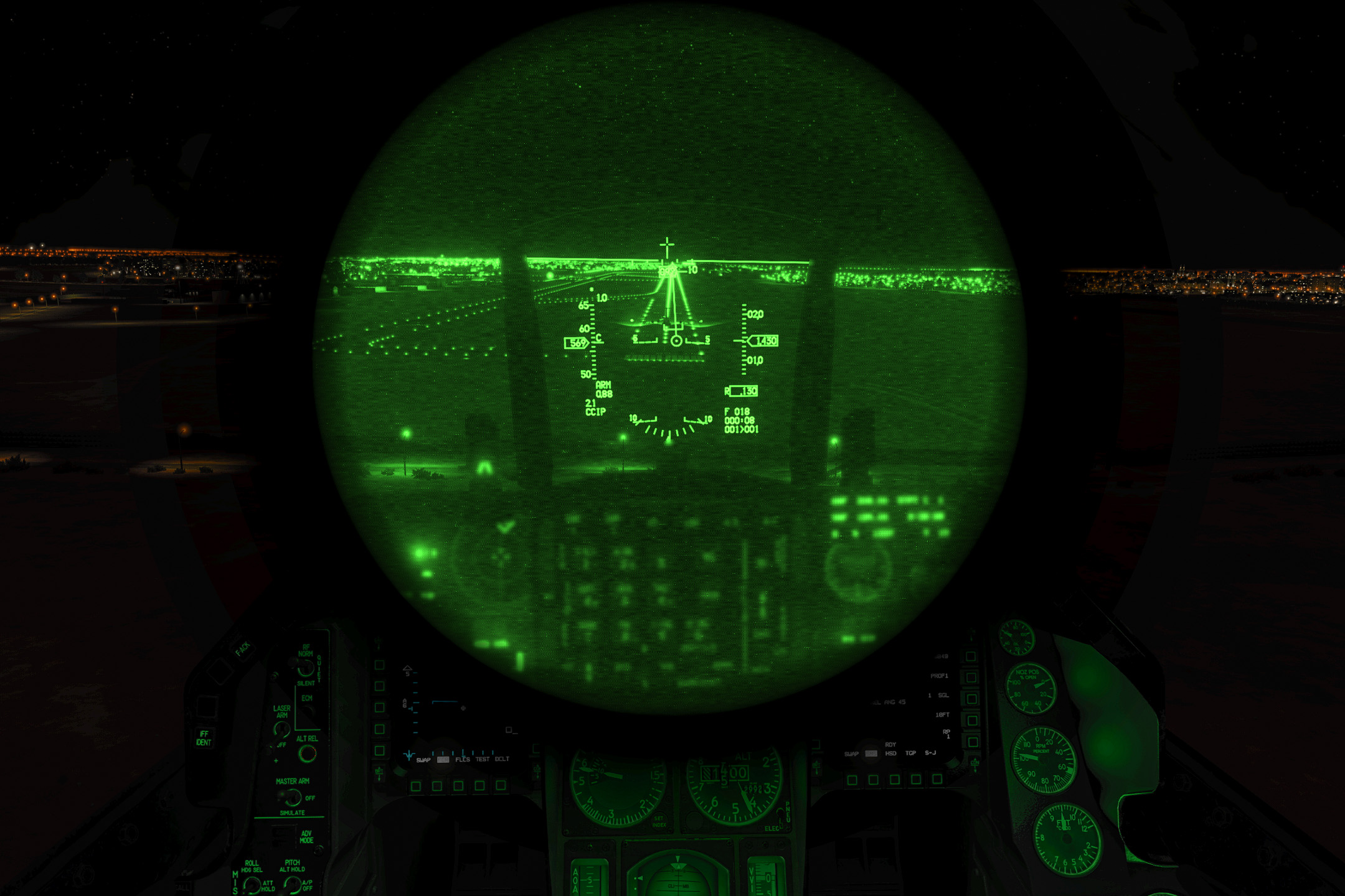 Operation Iron Hail Night time runway strike (F16 version)