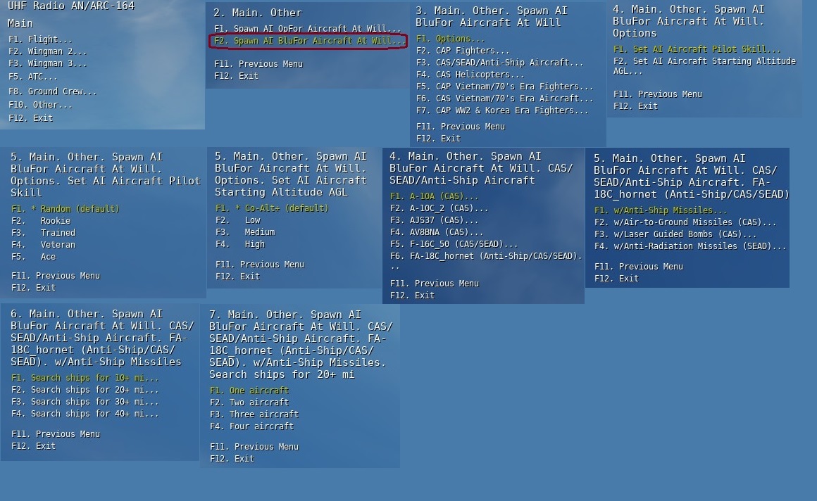 BluForAC Blue ("Friendly") Force AI Aircraft script