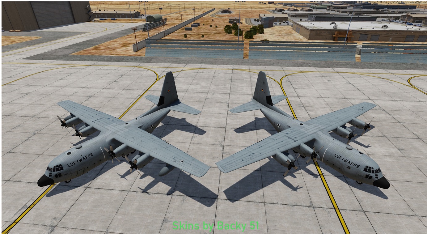 German Air Force Skins for AI C130/KC130